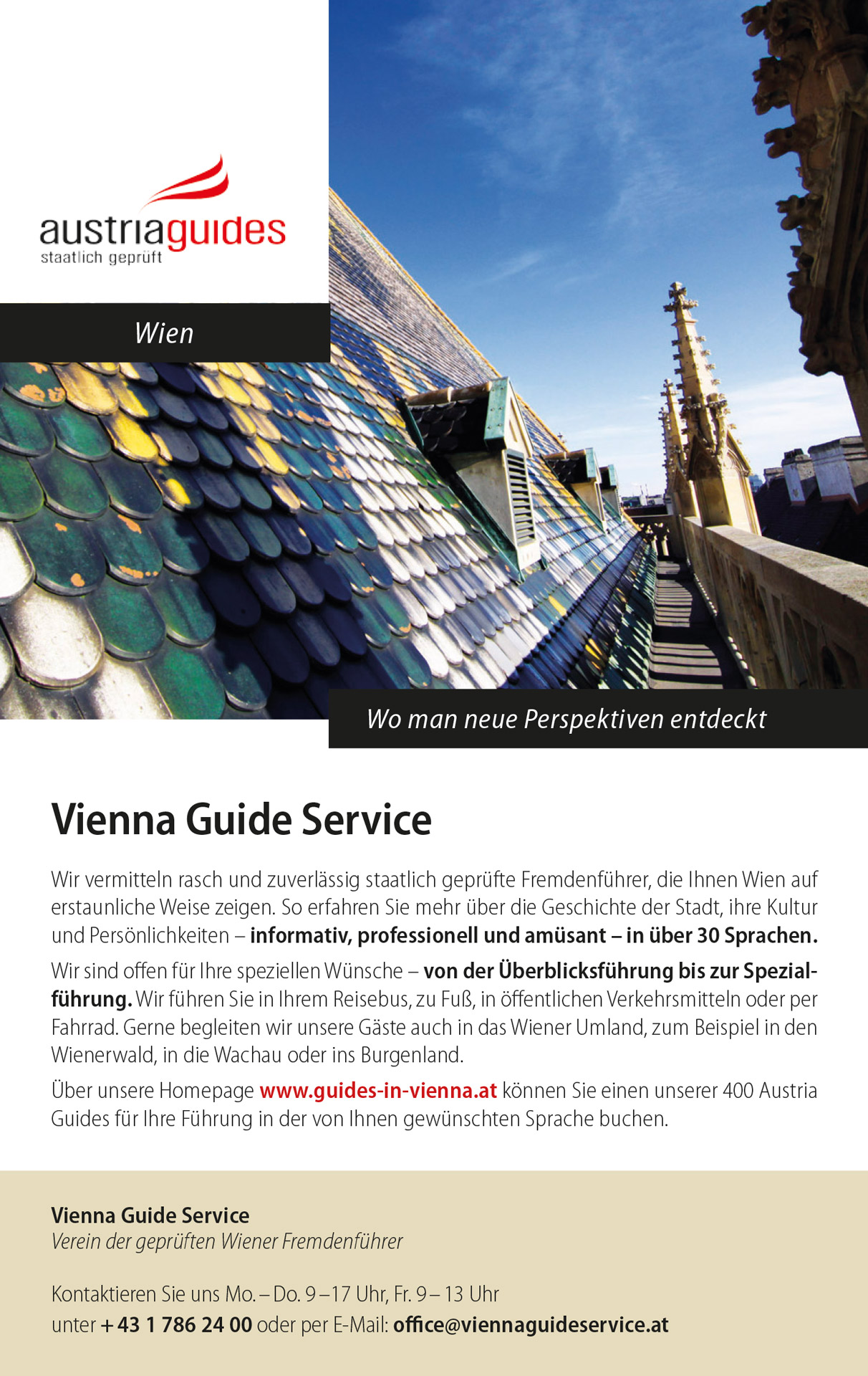Vienna Guide Service Inserat